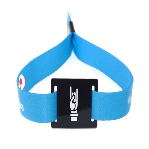 Pulseira para evento em tecido com acrilico-PULS TEC A